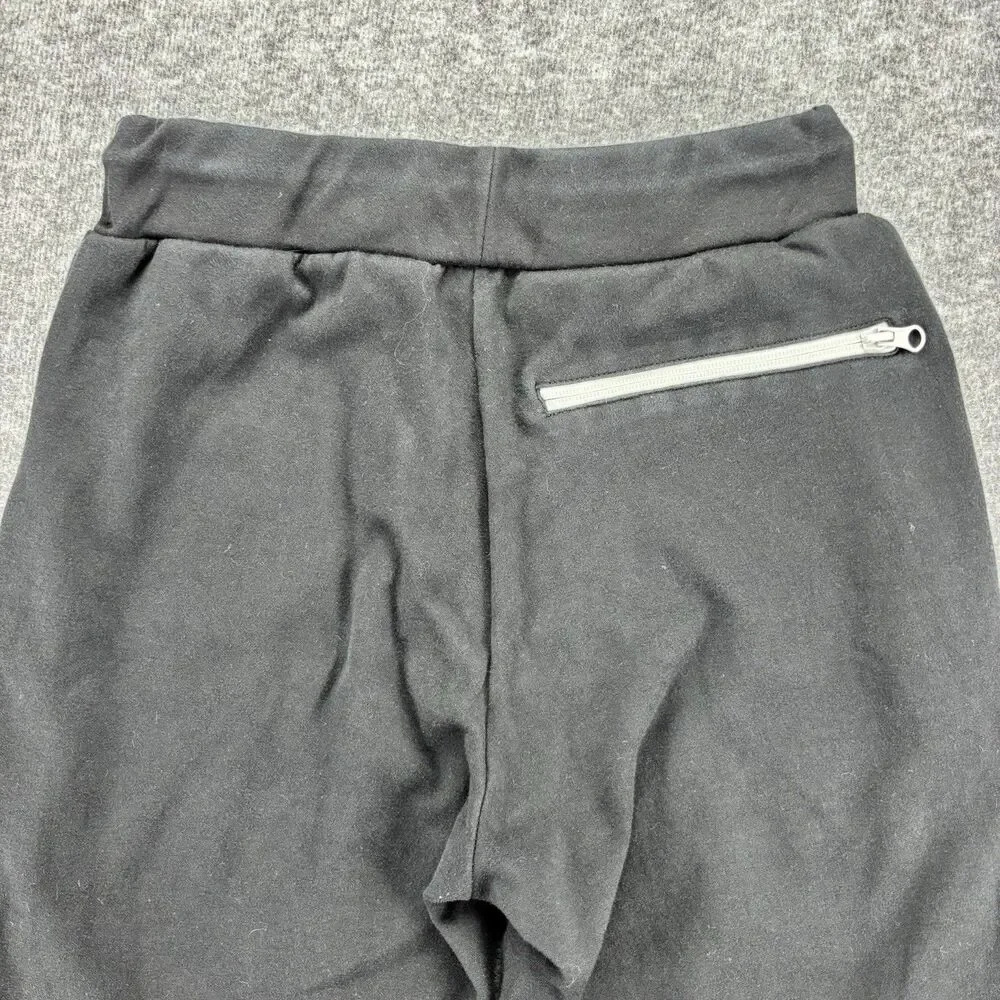 Baseballism Men’s Small Black Jogger Sweatpants Zip Pockets Athletic Lounge